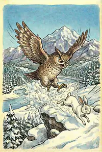 Owl postcard